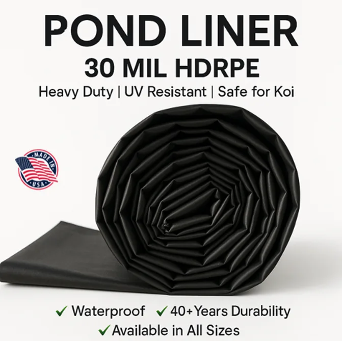 10X200 Pond Liner HDRPE 30/40 Year, Best Seller 2025 Free Shipping!!