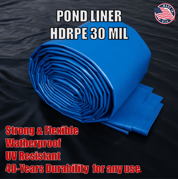 6X50 Pond Liner HDRPE 30/40 Year, Best Seller 2025 Free Shipping!! - Image 3